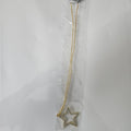 Necklace with a star pendant on a white background