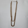 Layered Gold-Tone Fashion Chain Necklace